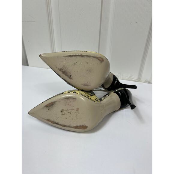 Giorgio Armani Snakeskin Ankle Strap Heel Stiletto Size 9 - Picture 8 of 10